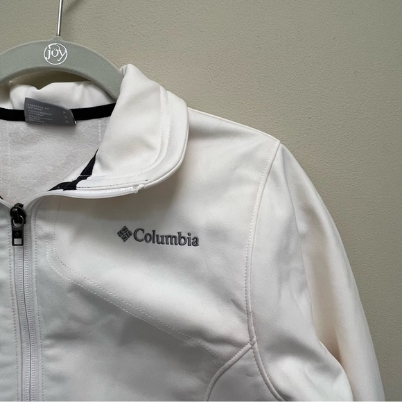 Columbia Soft Shell Off White Omni-Shield Full Zip Jacket Size Small - Picture 3 of 14